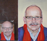 F&S Gift Store Portrait, from photo, family portrait, pastel, handmade, oil painting, custom order, handmade, 1 Person, original painting, oil on canvas