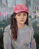 F&S Gift Store Self Portrait, original oil on canvas painting
