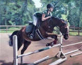 F&S Gift Store CUSTOM HORSE PAINTING - Oil Painted Portrait - Custom Painting of Horse