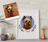 F&S Gift Store Custom Dog Portrait From Photo Pet Painting Dog Art Dog Lover Gift Digital Art Oil Painting Art Print + St Patricks Day Style FREE