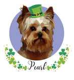 F&S Gift Store Custom Dog Portrait From Photo Pet Painting Dog Art Dog Lover Gift Digital Art Oil Painting Art Print + St Patricks Day Style FREE