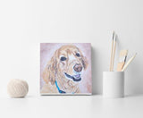 F&S Gift Store Custom pet portraits commission Yellow lab portrait Oil painting Pet lover Painting from photo Unique gift