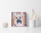 F&S Gift Store German shepherd, Custom portrait, Dog Portrait, Cat portrait, Pet painting, Home decor, Bedroom decor, Personalized gift, Unique gift