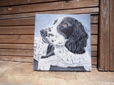F&S Gift Store Dog painting from photo, Custom portrait, Oil painting on canvas, Custom pet portrait, Unique gift, Personalized painting