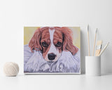 F&S Gift Store Custom Dog Portrait, Puppy painting, Dog wall art, Unique gift, Yorkshire terrier, Pet painting, Pet loss gift, Personalized gift