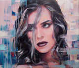 F&S Gift Store Woman portrait from photo custom order hand made oil painting commission contemporary art