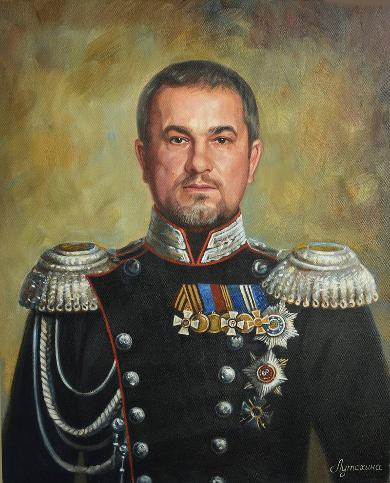 F&S Gift Store Custom portrait painting Commission portrait Custom oil portrait Oil painting Portrait from photo Personalized portrait oil on canvas