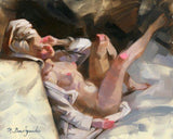 Personalized Oil Painting From Photos, handcraft art on Canvas-Show Case JLO101439-48