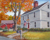 F&S Gift Store Home portrait oil on canvas painting Realtor closing gift for clients Original custom house art from photos by Janet Zeh