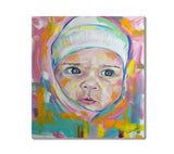 F&S Gift Store Baby girl painting from photo Oil portrait custom Customized kids portrait To order portrait oil Personalised gift kids Modern impressionism
