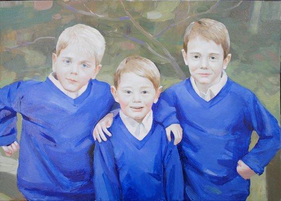 Personalized Oil Painting From Photos, handcraft art on Canvas-Show Case FSB100415-48