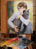 F&S Gift Store Custom dog portrait, Commission dog painting, Custom pet portrait, Memorial art, Pet keepsake, Custom pet painting, Dog lover gift