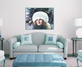 F&S Gift Store Portrait of a Girl, Winter, portrait from photo, oil style, digital portrait, realistic painting, painted portrait, custom oil painting