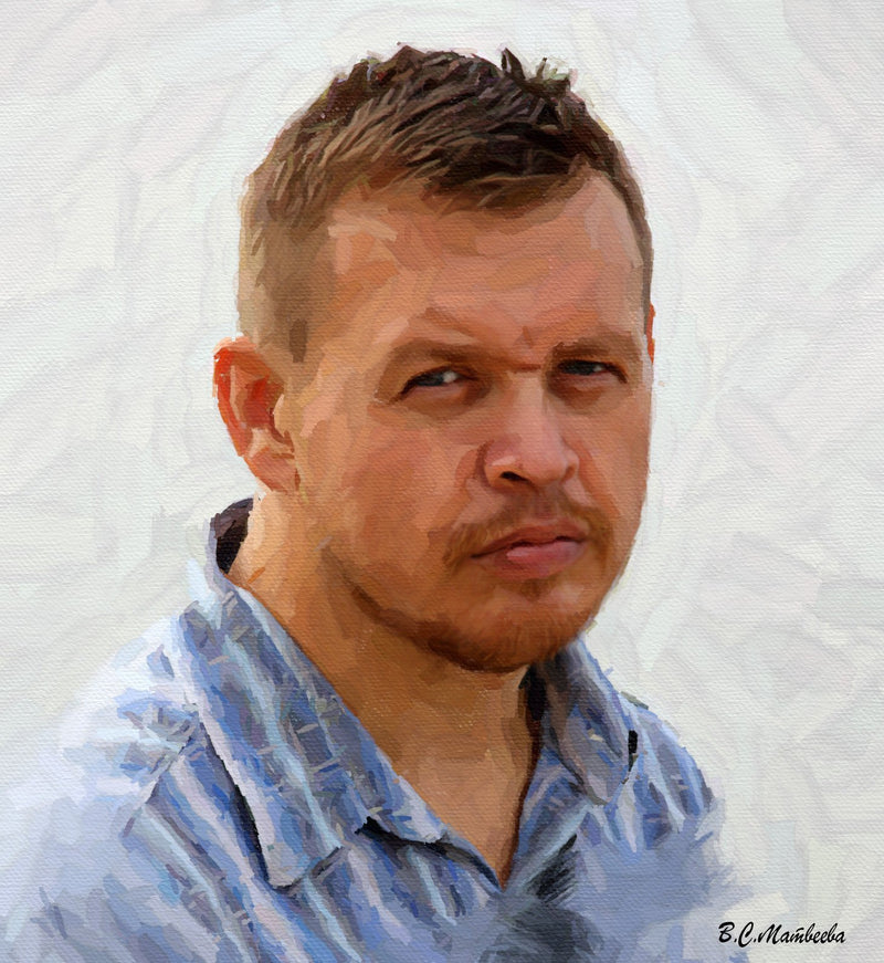 F&S Gift Store Portrait of a Man, Alex, Oil Style, portrait from photo , Digital Painting, custom oil painting, realistic portrait, portrait for a house