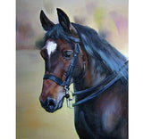 F&S Gift Store 15" x 17" Custom Horse painting, Oil Portrait, custom portrait, portrait from photo, original portrait, animal portrait,handmade, gift idea