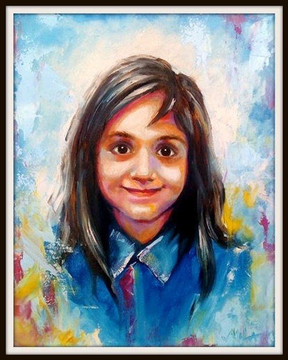 Personalized Oil Painting From Photos, handcraft art on Canvas-Show Case EPA100907-24
