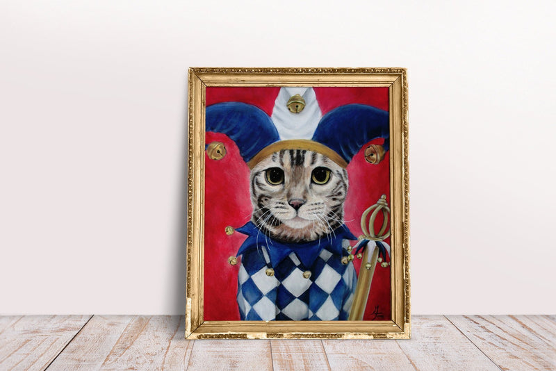 F&S Gift Store Cat Painting, Cat Portrait Custom, Custom Pet Portrait, Cat Portrait, Cat Art, Cat Wall Art, Custom Cat Portrait, Cat Lover Gift, Cat Lover