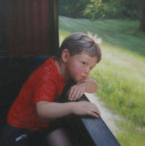 F&S Gift Store Custom Impressionism Child Portrait Oil Painting on Canvas (from photo)
