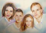 F&S Gift Store Custom family portrait painting, Custom Child portrait, Wall Art Bedroom Living Room, Decor Wall Art,Portrait to order,Oil painting on order