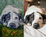 F&S Gift Store CUSTOM DOG PAINTING dog painting on canvas custom dog portrait dog mom Custom pet painting pet memorial animal portrait svetlanamatevosjan