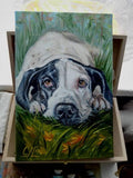 F&S Gift Store CUSTOM DOG PAINTING dog painting on canvas custom dog portrait dog mom Custom pet painting pet memorial animal portrait svetlanamatevosjan