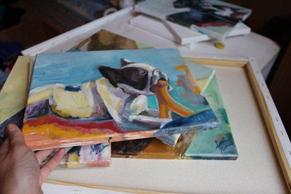 Personalized Oil Painting From Photos, handcraft art on Canvas-Show Case THS102029-48