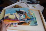 Personalized Oil Painting From Photos, handcraft art on Canvas-Show Case THS102029-48