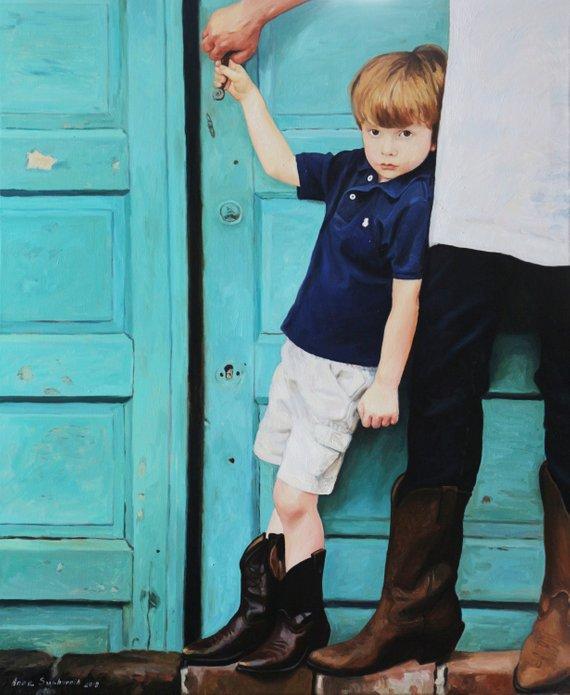 F&S Gift Store Custom painting, Custom oil portrait, Custom child portrait, Child painting, Wife gift, Commission art portrait, Commissioned art