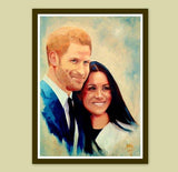F&S Gift Store Double Custom Portrait Oil Painting - Wedding / Family / Child Portraits - Modern Wall Art Gift Idea