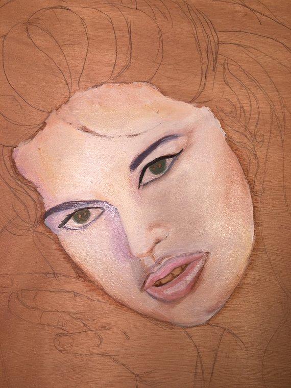 F&S Gift Store Oil portrait Brigitte Bardot Custom portraits Personalized portraits Customized portraits Portraits on commission Portraits on order
