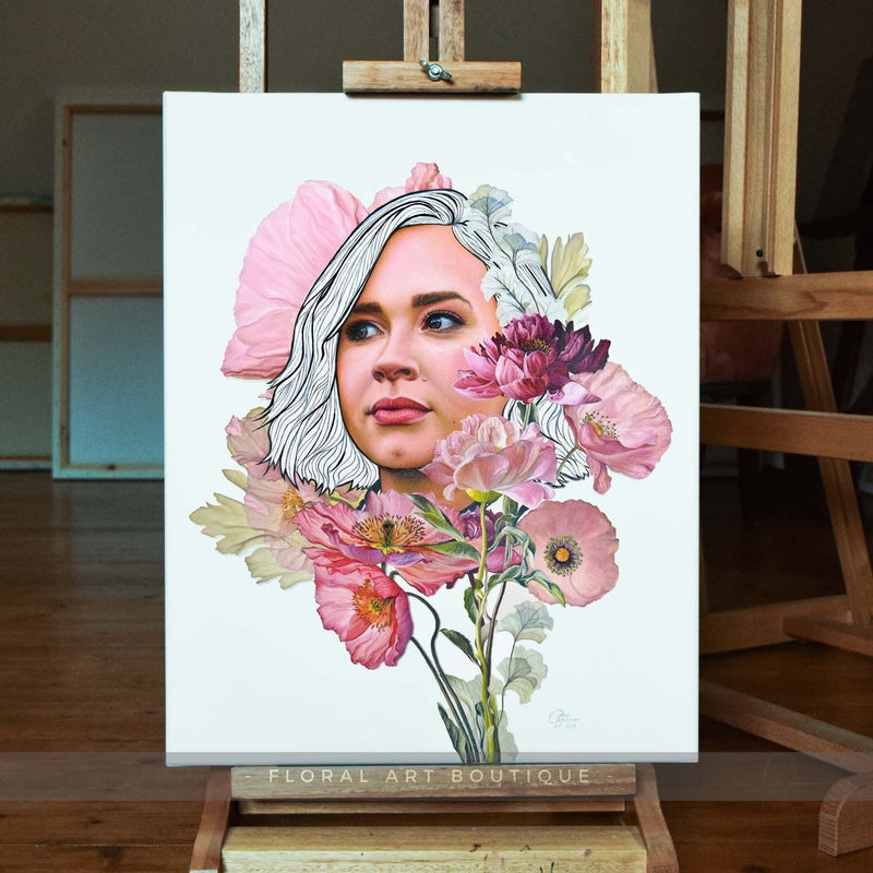 F&S Gift Store Custom portrait painting in oil, portrait painting, oil painting, oil on canvas, oil portrait, gift idea, anniversary gift, portrait gift