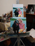 F&S Gift Store Happy Faces, custom Oil Portrait Paintings by puci, custom Pet Portraits, 12x12"