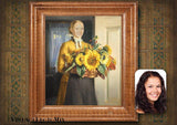 F&S Gift Store You as iconic BEAUTY on classic famous oil painting * Custom-made surprising gift on ANY occasion * Lady with flowers Personalized portrait