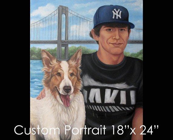 F&S Gift Store 18"x24" Custom Portrait - Oil on Canvas by Maria Burd