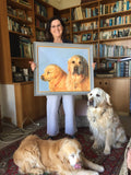 F&S Gift Store Custom Pet Portrait - Mother's Day - Original Oil Painting - Pet Memorial Painting - Dog Painting - Custom Dog Painting - Dog Lover Gift