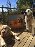 F&S Gift Store Custom Pet Portrait - Mother's Day - Original Oil Painting - Pet Memorial Painting - Dog Painting - Custom Dog Painting - Dog Lover Gift