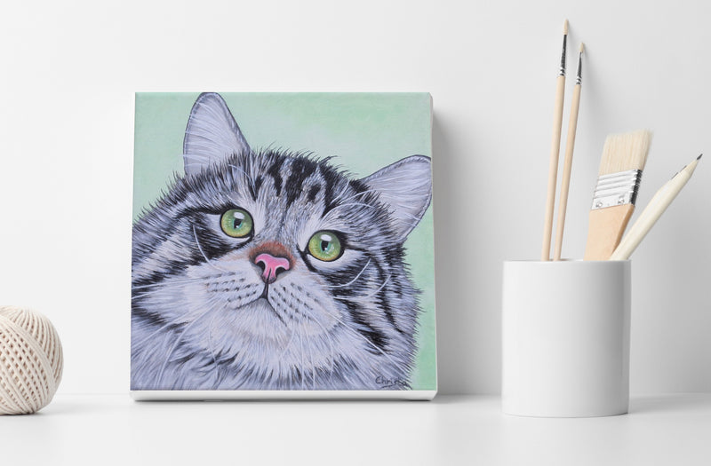 F&S Gift Store Cat painting, Custom pet portrait, Custom cat portrait, Oil painting, Cat art, Personalized gift, Custom portrait, Unique gifts