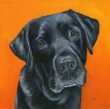 F&S Gift Store Custom Pet Portrait Painting, 12 x 12 inches, Dog or cat oil painting of your pet, Pet keepsake or memorial, animal art size 12 x 12