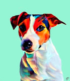 F&S Gift Store Personalized dog breeds oil painting. Border Collie siberian husky Pug illustration. Digital pet portrait. Shih tzu pomeranian gift ideas