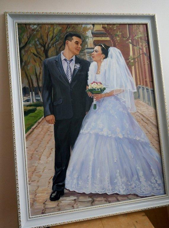 Personalized Oil Painting From Photos, handcraft art on Canvas-Show Case OJC102050-20