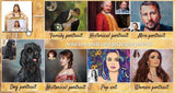 Personalized Oil Painting From Photos, handcraft art on Canvas-Show Case FEN100986-48