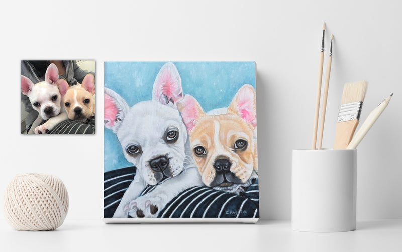 Personalized Oil Painting From Photos, handcraft art on Canvas-Show Case CAN101342-36