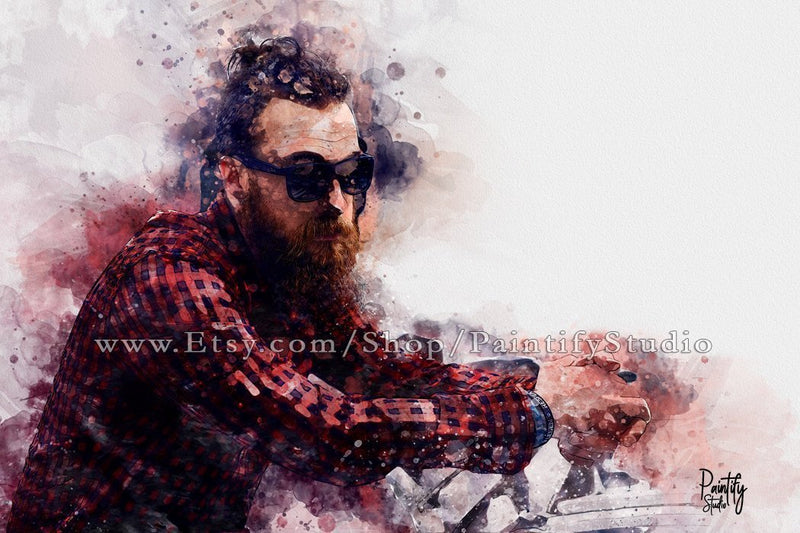 Personalized Oil Painting From Photos, handcraft art on Canvas-Show Case SMR102148-30