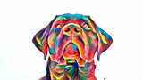 F&S Gift Store Personalized dog breeds oil painting. Border Collie siberian husky Pug illustration. Digital pet portrait. Shih tzu pomeranian gift ideas