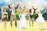F&S Gift Store Digital custom family portrait 5 persons Printable digital art Digital painting Digital gift Cartoon portrait Wedding gift Anniversary gift