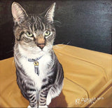 F&S Gift Store 8x8" Custom Pet Portrait // Custom Oil Painting Pet Portrait // Pet Memorial Painting // Personalized Pet Artwork // Pet Lover Art