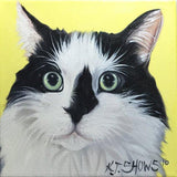 F&S Gift Store 6"x6" Custom Pet Portrait // Pet Memorial Art // Custom Oil Painting Pet Portrait // Personalized Pet Artwork // Dog or Cat Portrait