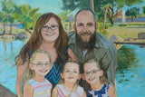 F&S Gift Store Custom family portrait, Family painting, Made to order portrait, Portrait painting, Family oil painting, Portrait from a photo, Gift for dad