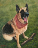 F&S Gift Store Custom Pet Portrait, Oil Painting