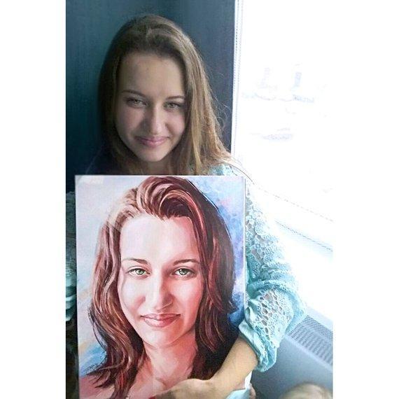 Personalized Oil Painting From Photos, handcraft art on Canvas-Show Case LMN102617-20